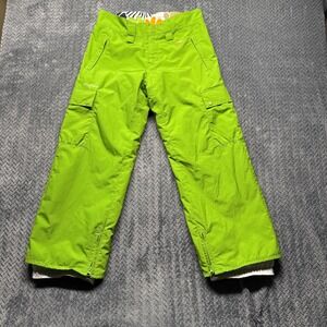 Foursquare Women's Large Green Snowboard Ski Cargo Pants Waterproof 5K
